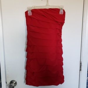 Strapless dress!